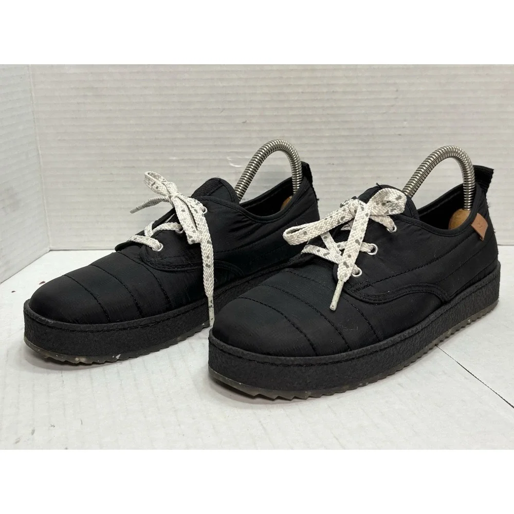 Cool‎ Planet Steve Madden Loungee Sneakers Women 7M Black Platform Comfort
